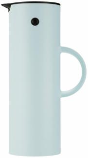 Stelton Isolierkanne EM77, Thermokanne, Kaffeekanne, Kunststoff, Glas, Soft Ice Blue, 1 L, 995-2