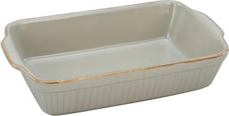 CreaTable 23530 Classic Vintage Auflaufform 34 x 20 x 5,5 cm, 1 teilig, taupe