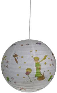 Kinder Papierlampe DER KLEINE PRINZ Lampenschirm Ø40cm mit Aufhängung &LED Licht