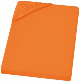 Carpe Sonno Feinjersey Bettlaken aus 100% Baumwolle, Orange,180-200 x 200 cm