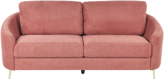 3-Sitzer Sofa Polsterbezug rosa gold TROSA