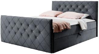 Boxspringbett Utren (Amor Velvet 4321, Größe: 200x200 cm)