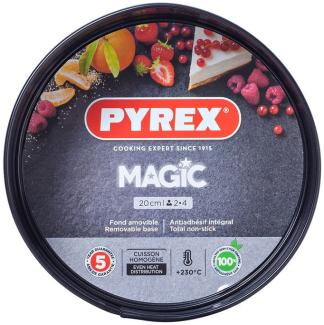 Kuchenspringform Pyrex Magic rund Schwarz 20 cm Metall 4 Stück