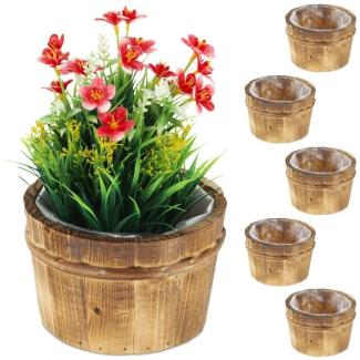 Holz Blumentopf im 6er Set 10037595