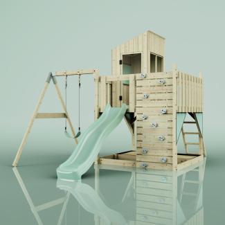 PolarPlay Spielturm Brita aus Holz in Grün