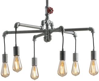 Luce Design Amarcord S6 ZN Pendelleuchte 6-flammig ECO Light zink