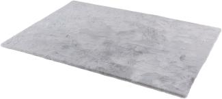 Teppich in Silber aus 100% Polyester - 180x120x2,5cm (LxBxH)