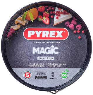 Kuchenspringform Pyrex Magic rund Schwarz Metall Ø 26 cm 4 Stück