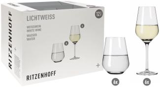 Ritzenhoff 6111012 Aurelie Weßwein- und Wasserglas-Set #2 LICHTWEISS Nadine Niggemeier 2022 in Geschenkbox