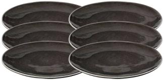 Broste Copenhagen NORDIC COAL Speiseteller 26 cm Set6