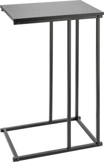 Beistelltisch Butler schwarz Metall 40x26x58 cm hoch