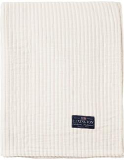 LEXINGTON Wende-Bettdecke Striped Organic Cotton Off White-Gray (160x240cm) 12410100-1061-BS10