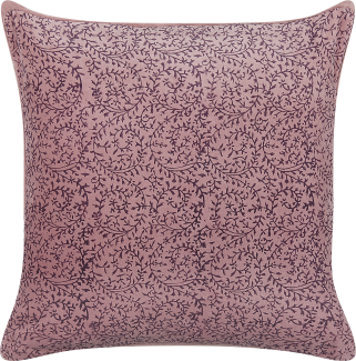 Dekokissen Blockdruck Baumwolle Rosa ROMNEYA 45 x 45 cm