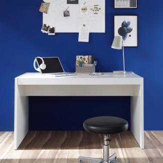 Schreibtisch >Alba< in Weiß - 135x74,5x70cm (BxHxT)