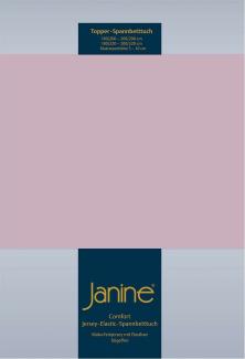 Janine Topper Comfort Jersey Spannbetttuch | 90x190 cm - 100x220 cm | altrose