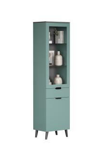 Highboard Melton in dusk blue und grau 49 x 140 cm