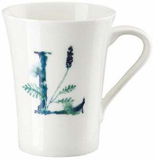 Hutschenreuther Flower Alphabet Becher mit Henkel - L, Bone China, Lavendula, 400 ml, 02048-727391-15505