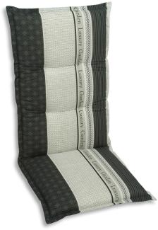GO-DE Mittellehner-Auflage 110x50x7 cm grau Sitzkissen Sitzpolster Sitzauflage