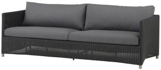 Cane-Line Diamond 3-Sitzer Sofa inkl. Kissen 8503LGSG