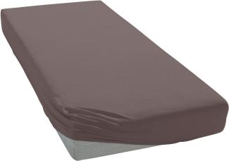 Janine Mako Jersey Spannbetttuch Bettlaken 180 - 200 x 200 cm OVP 5007 47 cappuccino