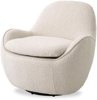 EICHHOLTZ Swivel Chair Cupido Bouclé cream