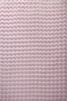 Hochflor Teppich Alessandro rechteckig - 140x200 cm - Rosa