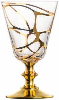 Eisch Rotweinglas Stargate Gold, Weinglas, Kristallglas, Gold, 290 ml, 49958610