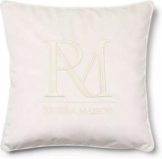 Riviera Maison Kissenhülle RM Monogram Velvet Pillow Cover (50x50cm) 552450