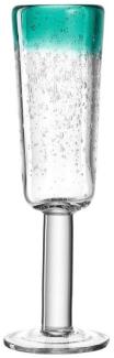 LEONARDO 034752 Champagnerflöte 150 ml Glas Grün Transparent 196 mm 63 mm