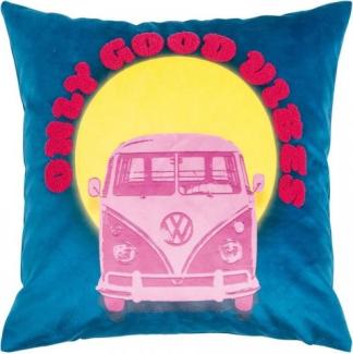 pad Kissen Buss Culture Pink Blau (45x45cm) 11691-M40-4545