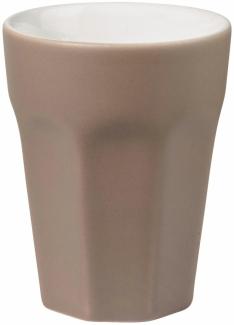 ASA Selection ti amo colore Becher Cappuccino, Cappuccinobecher, Kaffeetasse, Tasse, Steingut, Taupe, 250 ml, 5180208