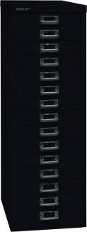 Bisley Schubladenschrank Basis A4 15 Schübe schwarz