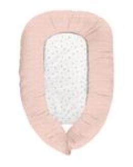 Kikkaboo Baby-Lagerungskissen 3 in 1 Nestchen Stillkissen 100 x 65 cm Baumwolle pink