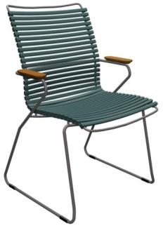 Outdoor Stuhl Click hohe Rückenlehne kiefergrün