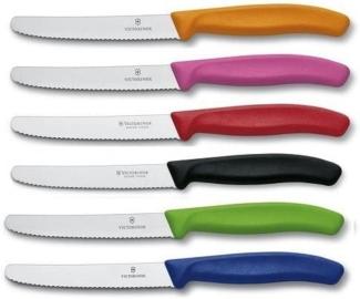 Victorinox Brötchenmesser-Set, 6 Stück, farbig