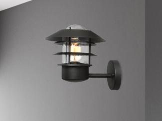 Elstead Lighting Helsingor Wandleuchte 1-Light Schwarz IP44 E27