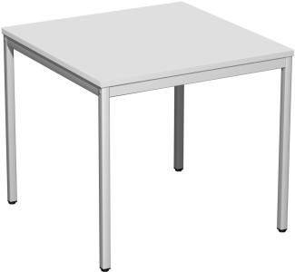 Schreibtisch, 80x80cm, Lichtgrau / Lichtgrau