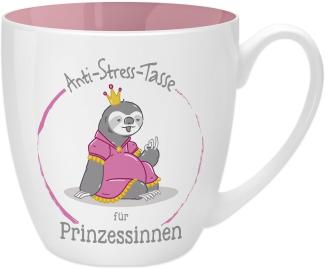 GRUSS & CO Anti-Stress-Tasse Motiv "Prinzessin" | Tasse mit Spruch, 45 cl, New Bone China | Geschenk für Sie | 45519
