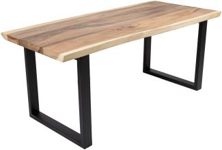 Holz Tisch TAWAN 180x80cm Suar massiv Tischbeine Garten Gartentisch Esstisch