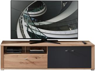 TV Lowboard PABLO 193 cm Eiche - Graphit
