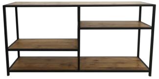 HSM COLLECTION Junction Konsolentisch - 150x35x80 cm- alt Teak / Eisen