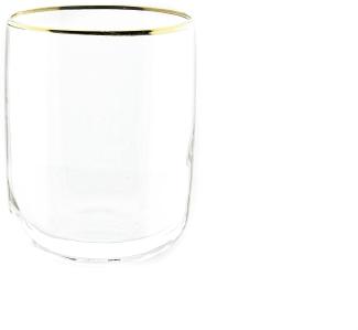 6er Set Pasabahce Iconic Wassergläser Golden Touch Wasser-Gläser Ikonisches Hi-Ball Glas 280cc Gold