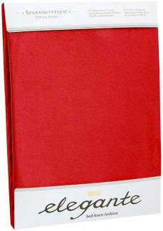 elegante Jersey Spannbettlaken | 90x200 - 100x220 cm | rouge
