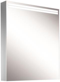 Schneider ARANGALINE LED Lichtspiegelschrank, 1 Tür, Anschlag links, 60x70x12cm, 160. 461. 02. 41, Ausführung: EU-Norm/Korpus silber eloxiert - 160. 461. 02. 50