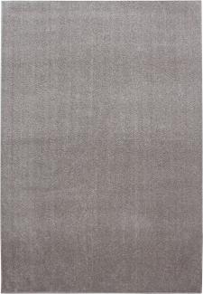 Kurzflor Teppich Alberto rechteckig - 120x170 cm - Beige
