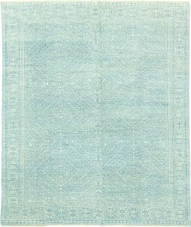 Designer Teppich - 301 x 258 cm - hellblau