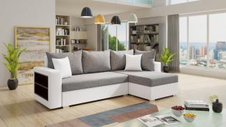 Sofnet Ecksofa Lord, mit Schlaffunktion und Bettkasten, L-Form Couch, Schlafsofa mit Regal