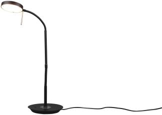 LED Schreibtischleuchte MONZA dimmbar mit Flexarm, Höhe 57cm, Schwarz