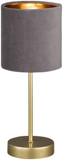 Fischer & Honsel 50494 Tischleuchte Aura Goldfarben Grau E14 34cm