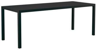 Großer Esstisch Quatris 200x80x75 cm schwarz